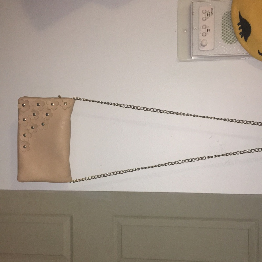 Baby pink flower crossbody